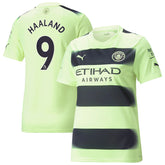 Maillot de supporter pour hommes Manchester City Third 22/23 Haaland 9 - Vert